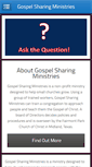 Mobile Screenshot of gospelsharingministries.com